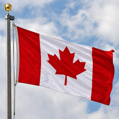Canada Flags Sewn & Print