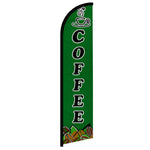 Feather banner, 11.2'x2.5' Coffee