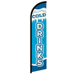 Feather banner, 11.2'x2.5' Cold Drinks