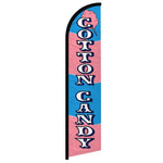 Feather banner, 11.2'x2.5' Cotton Candy