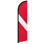 Feather banner, 11.2'x2.5' Diver