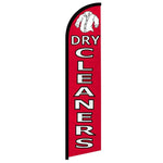Feather banner, 11.2'x2.5' Dry Cleaners