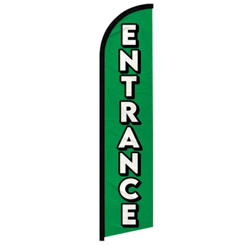 Feather banner, 11.2'x2.5' Entrance