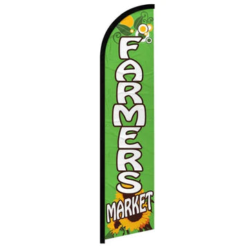 Feather banner, 11.2'x2.5' Farmers Market