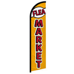 Feather banner, 11.2'x2.5' Flea Market