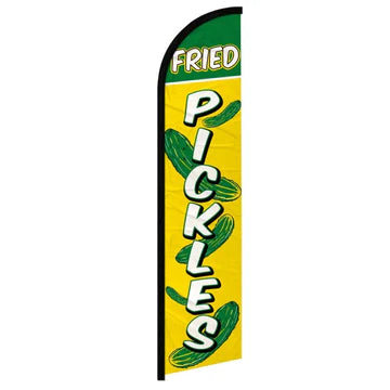 Feather banner, 11.2'x2.5' Fried Pickles