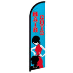 Feather banner, 11.2'x2.5' Haircuts