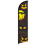 Feather banner, 11.2'x2.5' Halloween Eyes