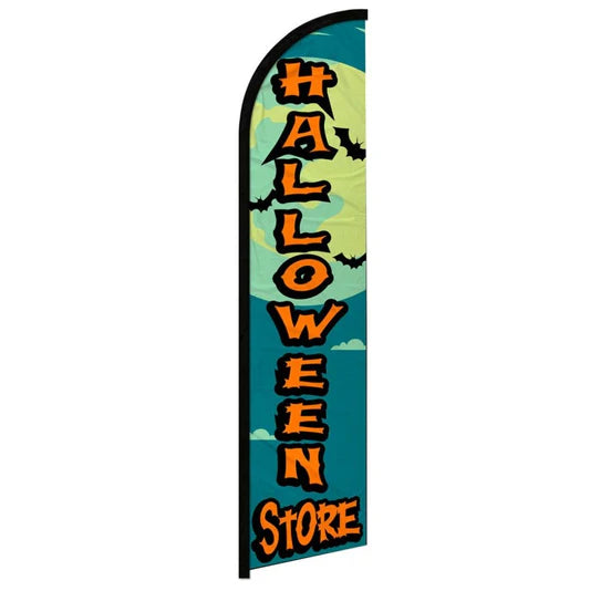 Feather banner, 11.2'x2.5' Halloween Store