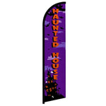 Feather banner, 11.2'x2.5' Haunted House