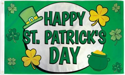 Happy St Patrick's Day Flag