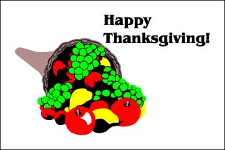 Happy Thanksgiving Flag