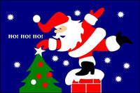 Xmas, Santa Rooftop Flag