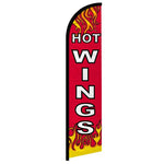 Feather banner, 11.2'x2.5' Hot Wings