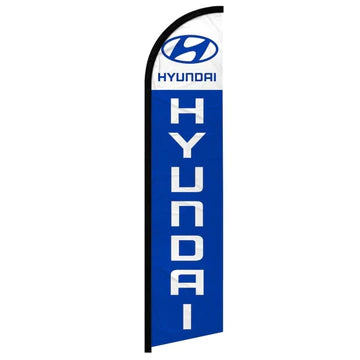 Feather banner,  11.2'x2.5', Hyundai