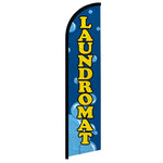 Feather banner, 11.2'x2.5' Laundromat
