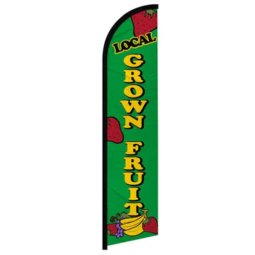 Feather banner, 11.2'x2.5' Locally Grown Fruit