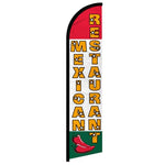 Feather banner, 11.2'x2.5' Mexican Restaurant