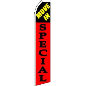 Move In Special, Red Blade Banner 11.5'x2.5'