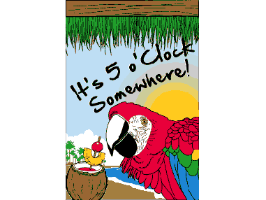 Banner-Its 5 Oclock Somewhere Banner