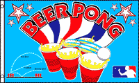 Beer Pong Flag