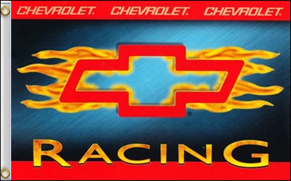 Chevy Racing Flag - detail view