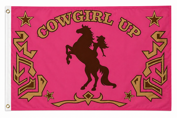 Cowgirl Up Flag