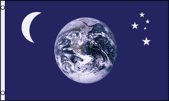 Earth Moon Star Flag