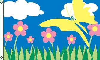 Fairy Garden Flag