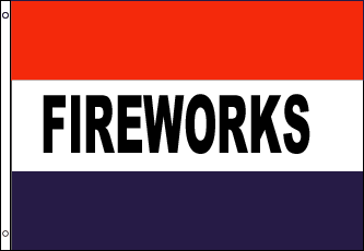 Fireworks R W B Flag