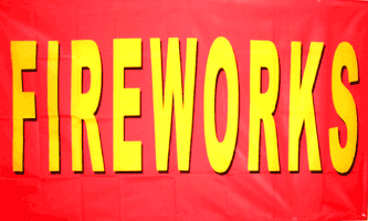 Fireworks Red Flag