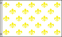 Fleur De Lis White Flag