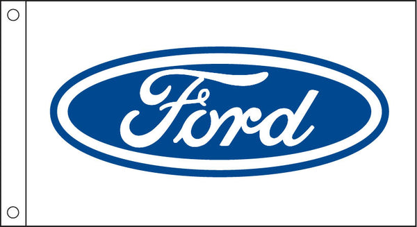 Ford Oval Black 36"x60" Flag