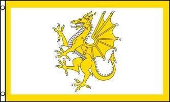 Golden Dragon Welsh Flag