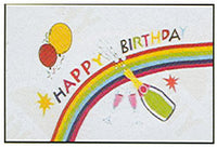 Happy Birthday Cake Flag
