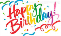 Happy Birthday Ribbons Flag