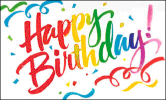 Happy Birthday Ribbons Flag