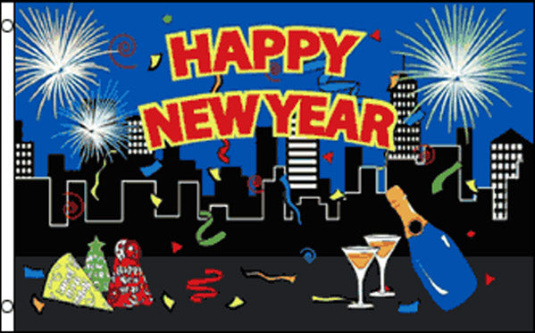Happy New Year Flag