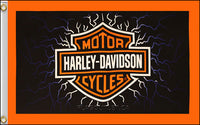 Harley Davidson Logo Flag