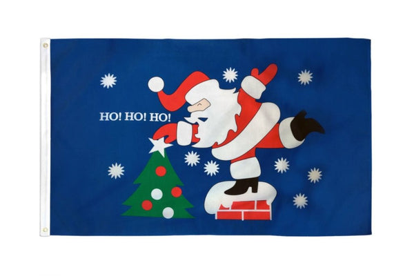 Xmas, Ho Ho Ho Santa Flag