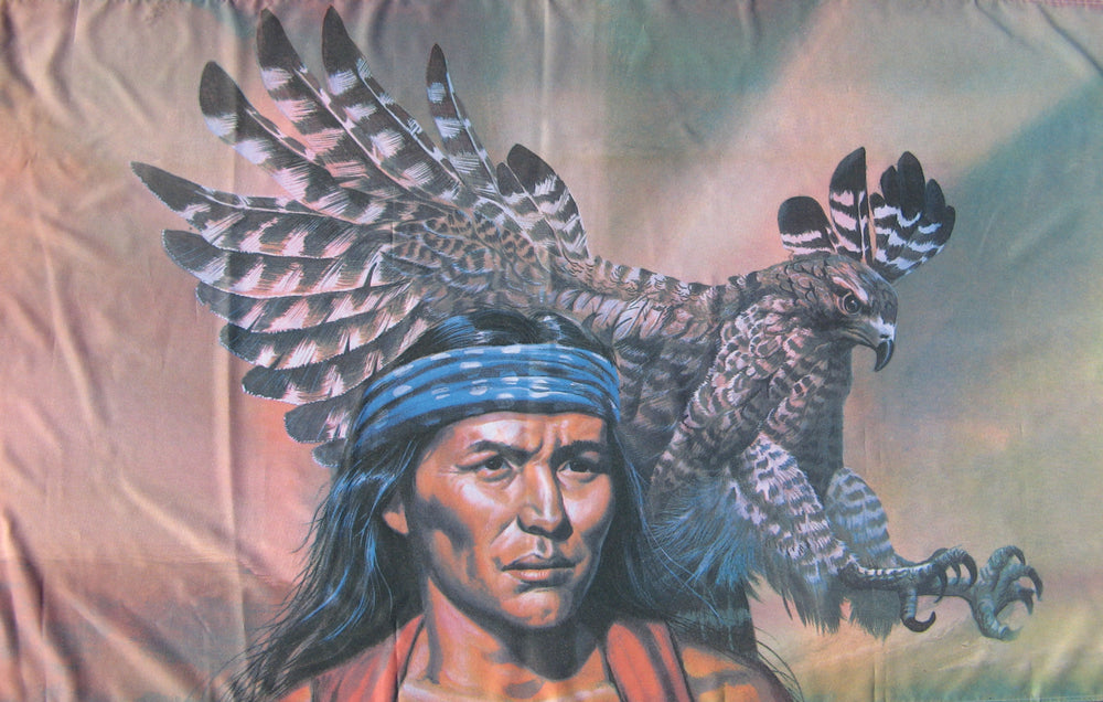 Indian Chief Hawk Flag