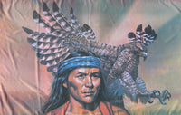 Indian Chief Hawk Flag