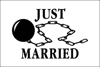 Just Married Flag