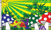 Marijuana, Mushrooms Flag