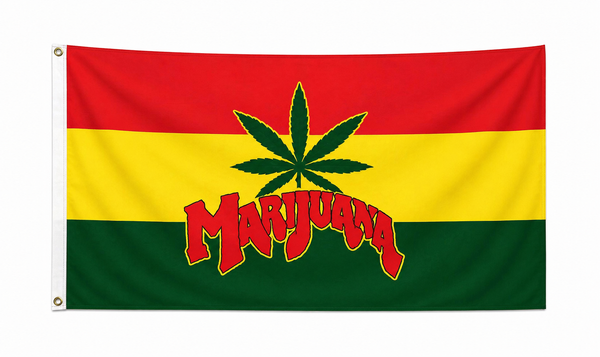 Marijuana Words Flag