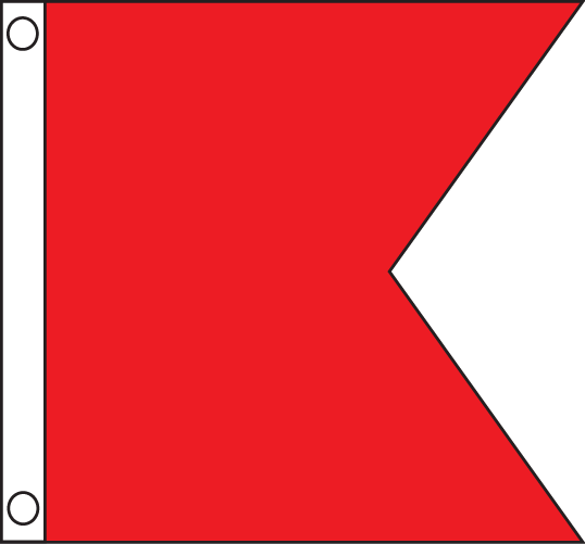Marine, Bravo Military Flag