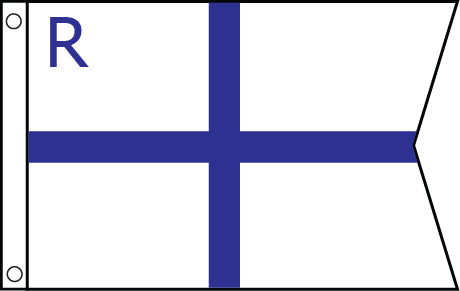 Marine, Cdn Retired Comm Military Flag