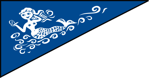 Marine, Mermaid Bow Military Flag
