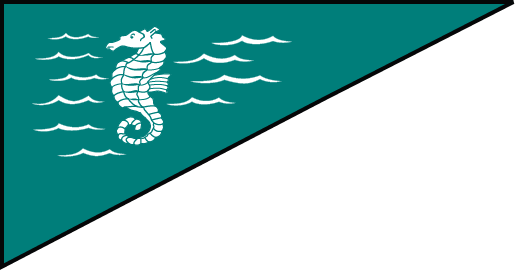 Marine, Seahorse Bow Military Flag