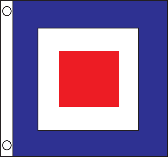 Marine, Whiskey Military Flag